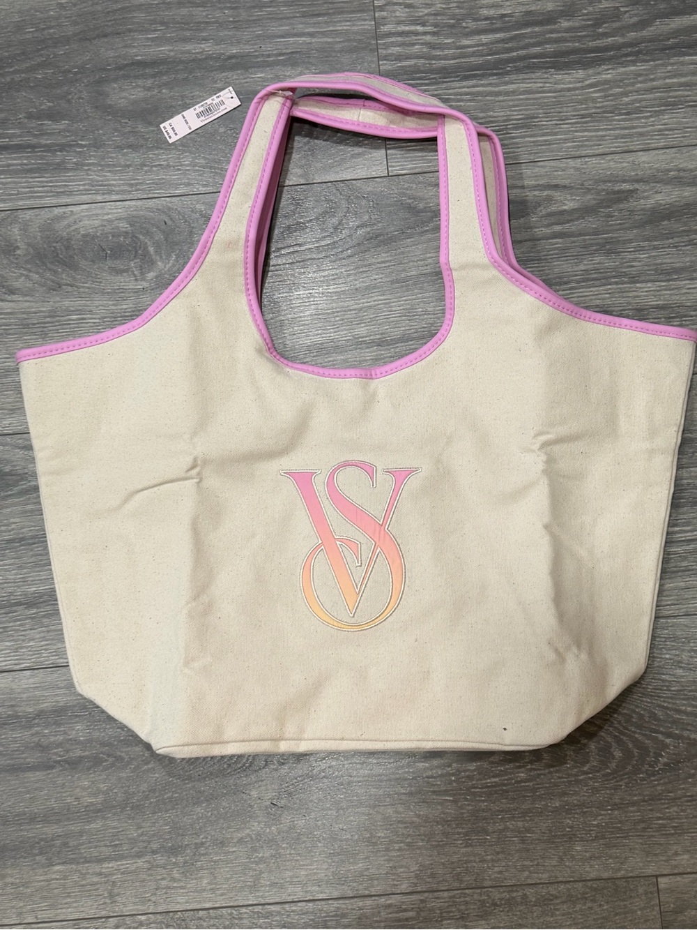 Victoria's Secret Pink Ombré Monogram Logo Tote Bag